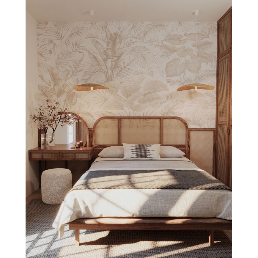 MAXLIGHT P0581 - Pendel NAP 1xE27/15W/230V diameter 60 cm beige