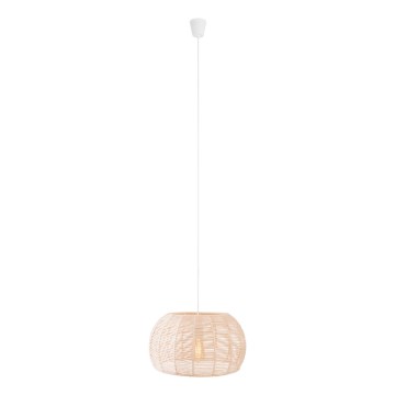 MAXLIGHT P0583 - Pendel PRASLIN 1xE27/15W/230V diameter 39 cm beige