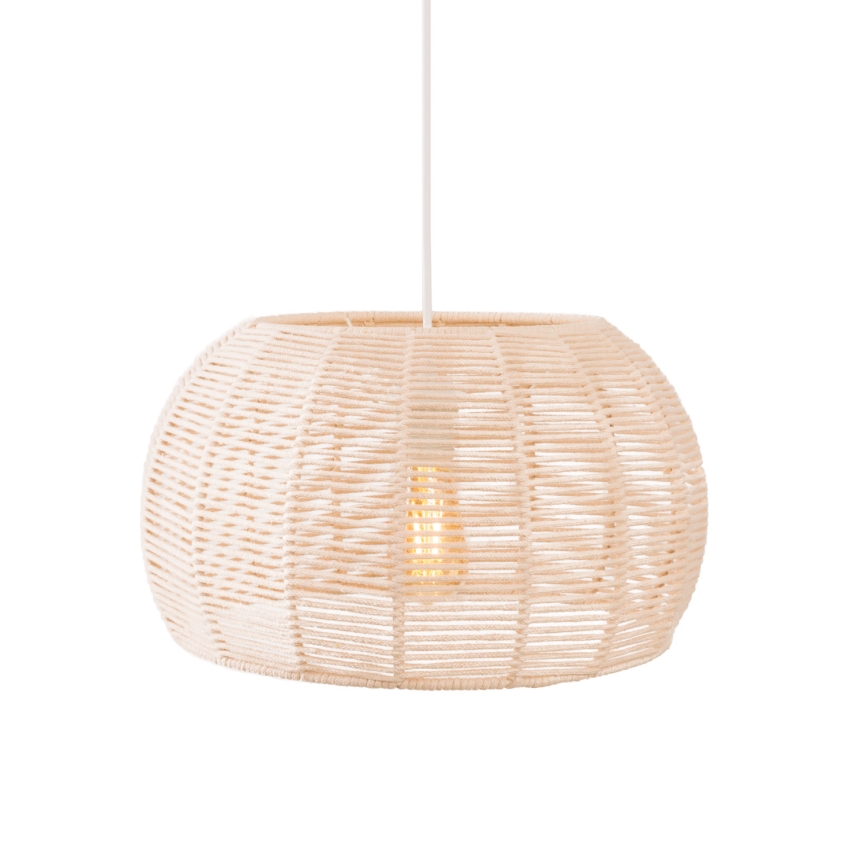 MAXLIGHT P0583 - Pendel PRASLIN 1xE27/15W/230V diameter 39 cm beige