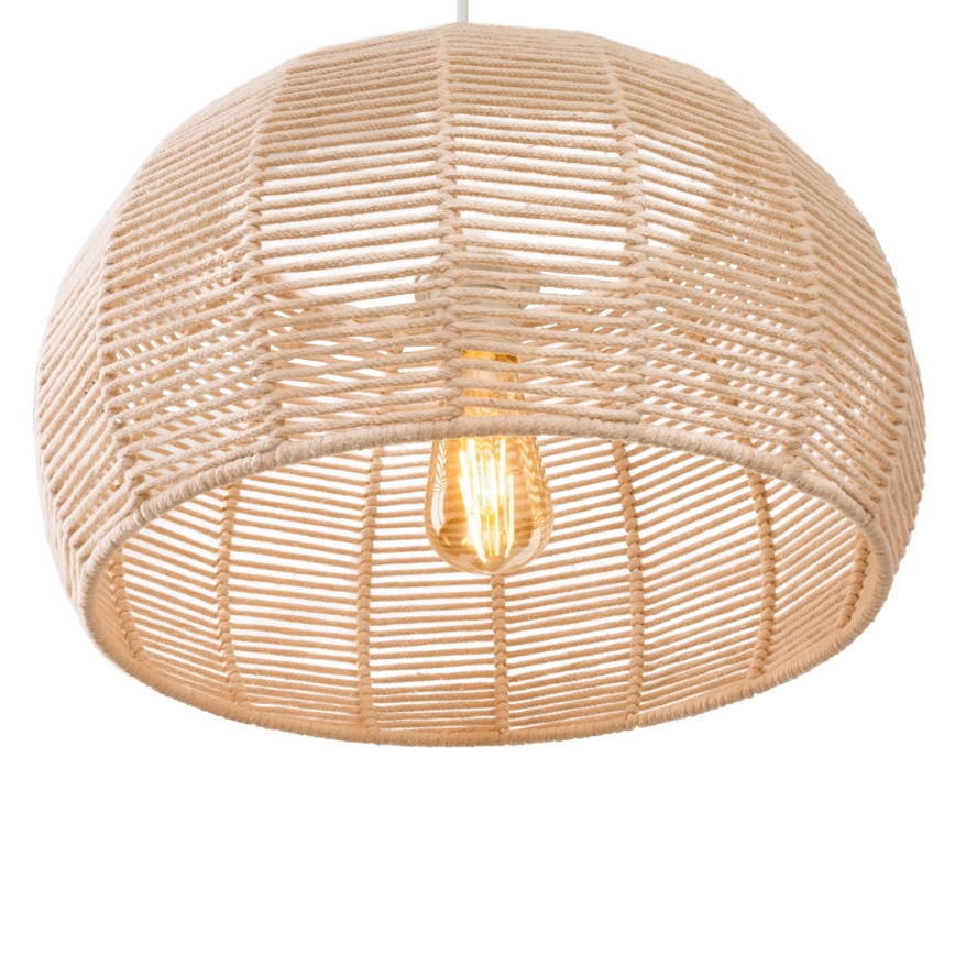 MAXLIGHT P0583 - Pendel PRASLIN 1xE27/15W/230V diameter 39 cm beige