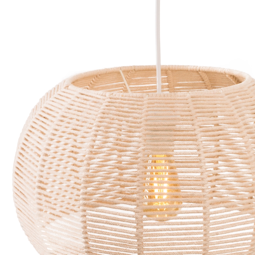 MAXLIGHT P0583 - Pendel PRASLIN 1xE27/15W/230V diameter 39 cm beige