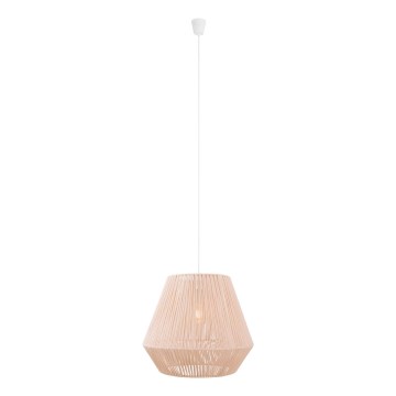 MAXLIGHT P0584 - Pendel PRASLIN 1xE27/15W/230V diameter 44 cm beige