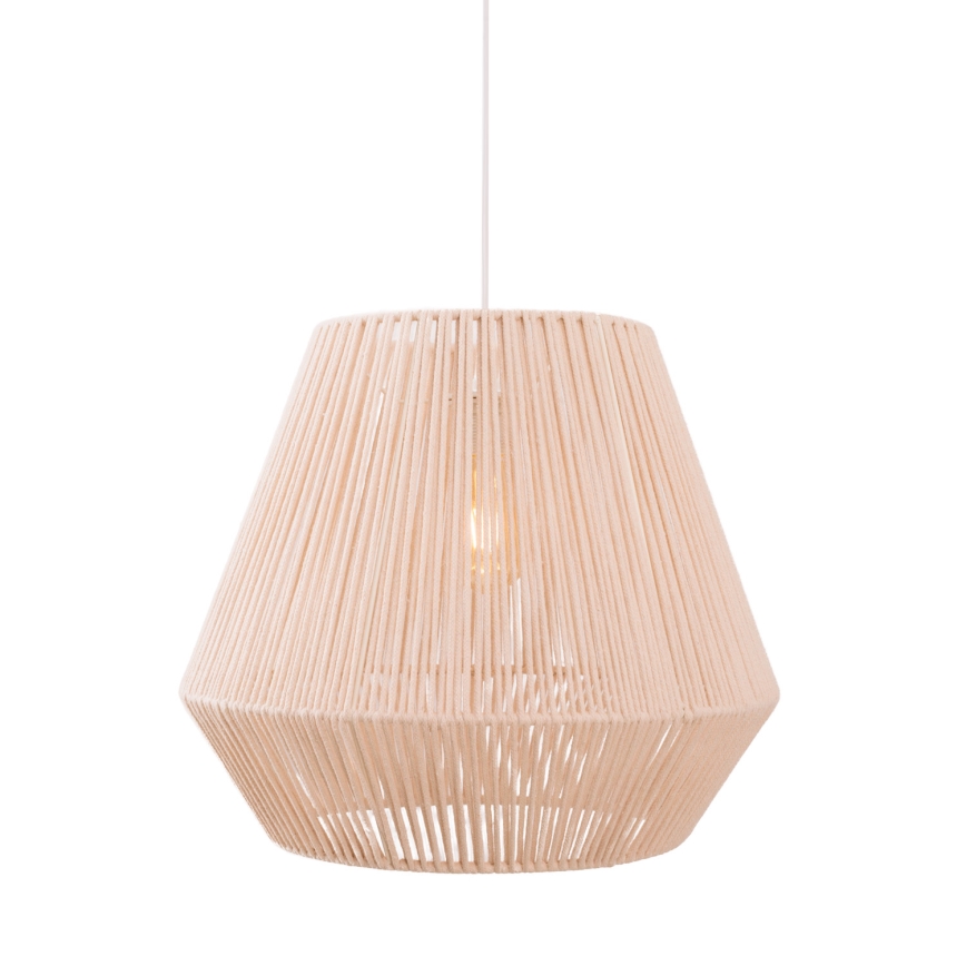 MAXLIGHT P0584 - Pendel PRASLIN 1xE27/15W/230V diameter 44 cm beige