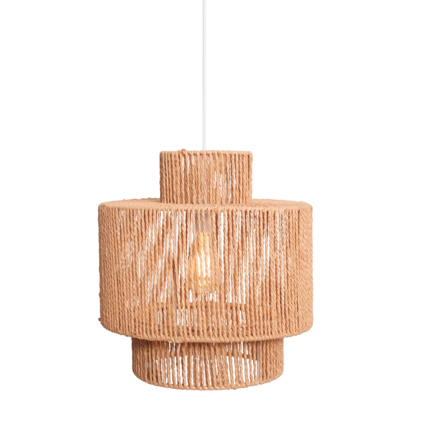 MAXLIGHT P0586 - Pendel LABRIZ 1xE27/15W/230V diameter 35 cm beige