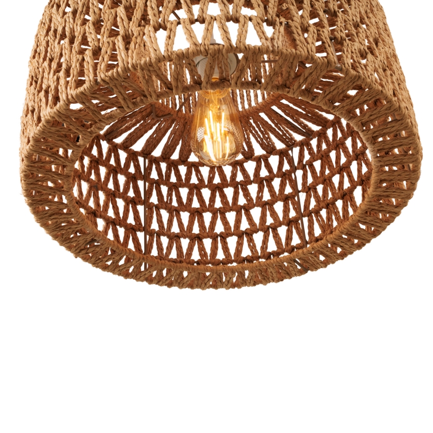 MAXLIGHT P0587 - Pendel RAFFLE 1xE27/15W/230V diameter 40 cm brun