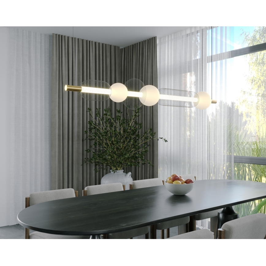 MAXLIGHT P0593 - LED pendel BORA LED/29W/230V hvid/sort