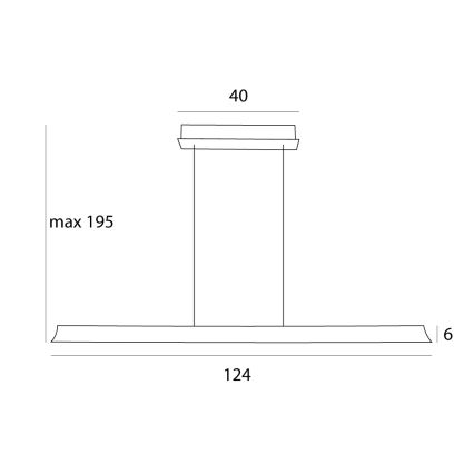 MAXLIGHT P0595 - LED pendel dæmpbar JO-JO LED/38W/230V 2700/4500/5500K antracit