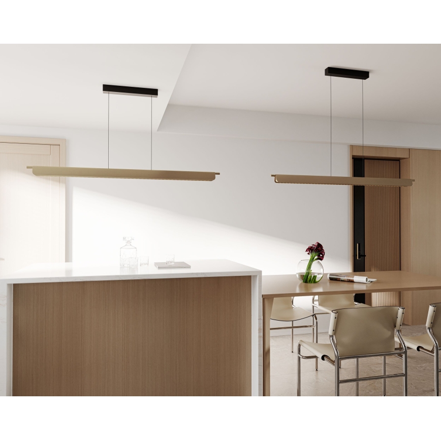 MAXLIGHT P0596 - LED Dæmpbar pendel på wire JO-JO LED/40W/230V 2700/4500/5500K guld