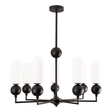 MAXLIGHT P0632 - NOVA stangophængt lysekrone 7xG9/7W/230V Ø 70 cm sort