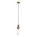 MAXLIGHT P0642 - Pendel på wire NOVA 1xG9/12W/230V Ø 12 cm guld