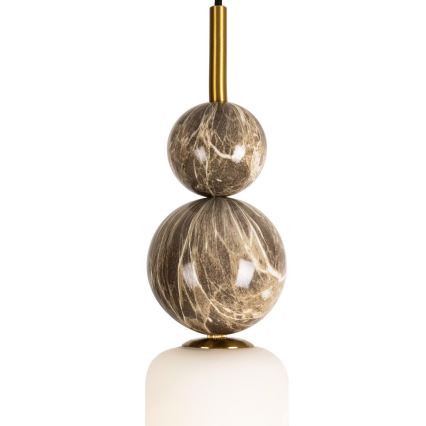 MAXLIGHT P0642 - Pendel på wire NOVA 1xG9/12W/230V Ø 12 cm guld