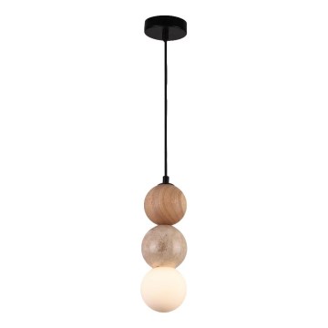 MAXLIGHT P0664 - ALICE pendel med wireophæng 1xG9/7W/230V Ø 10 cm sort/beige
