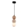 MAXLIGHT P0664 - ALICE pendel med wireophæng 1xG9/7W/230V Ø 10 cm sort/beige