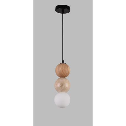 MAXLIGHT P0664 - ALICE pendel med wireophæng 1xG9/7W/230V Ø 10 cm sort/beige