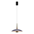 MAXLIGHT P0675 - LED-pendel på wire MANUKA LED/12W/230V Ø 28 cm guld/blå