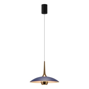 MAXLIGHT P0675 - LED-pendel på wire MANUKA LED/12W/230V Ø 28 cm guld/blå