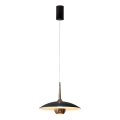 MAXLIGHT P0676 - LED-lysekrone med wireophæng MANUKA LED/12W/230V Ø 28 cm guld/sort