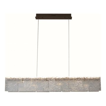 MAXLIGHT P0678 - LED pendel på kabel EVEREST LED/55W/230V brun