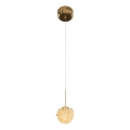 MAXLIGHT P0679 - Pendel på ledning RITA 1xG9/5W/230V Ø 12 cm guld