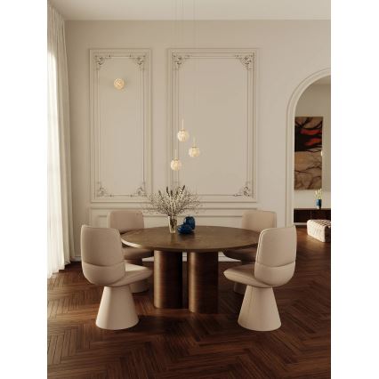 MAXLIGHT P0679 - Pendel på ledning RITA 1xG9/5W/230V Ø 12 cm guld