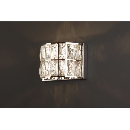 MAXLIGHT W0204 - Væglampe DIAMANTE 1xG9/42W/230V skinnende krom