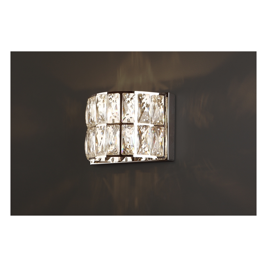 MAXLIGHT W0204 - Væglampe DIAMANTE 1xG9/42W/230V skinnende krom