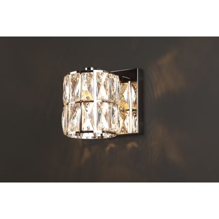 MAXLIGHT W0205 - Væglampe DIAMANTE 1xG9/42W/230V skinnende krom