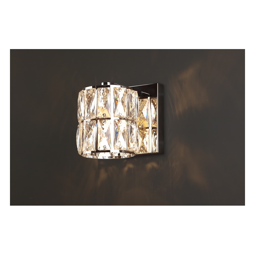 MAXLIGHT W0205 - Væglampe DIAMANTE 1xG9/42W/230V skinnende krom