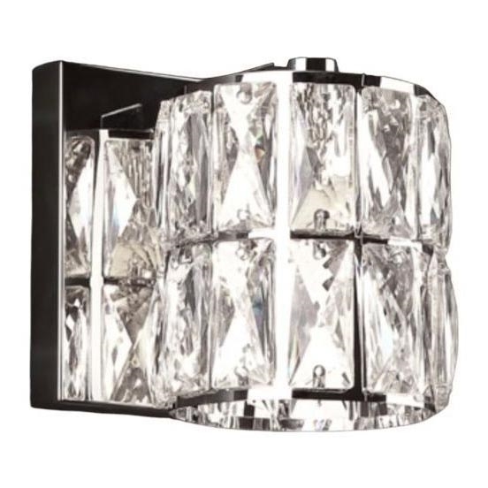 MAXLIGHT W0205 - Væglampe DIAMANTE 1xG9/42W/230V skinnende krom