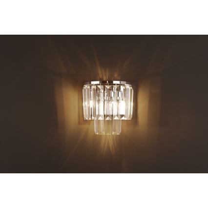 MAXLIGHT W0209 - Væglampe MONACO 2xG9/40W/230V skinnende krom