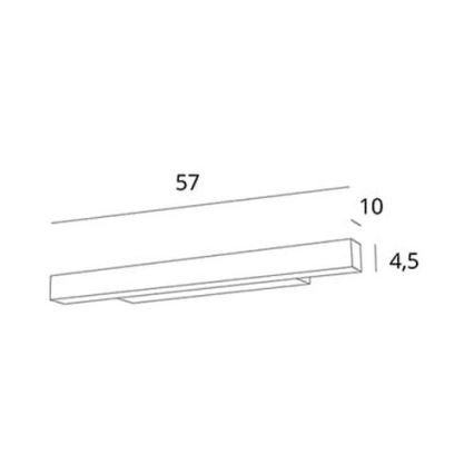 MAXLIGHT W0263 - LED spejlbelysning til badeværelse dæmpbar LINEAR LED/18W/230V 57 cm IP44 hvid