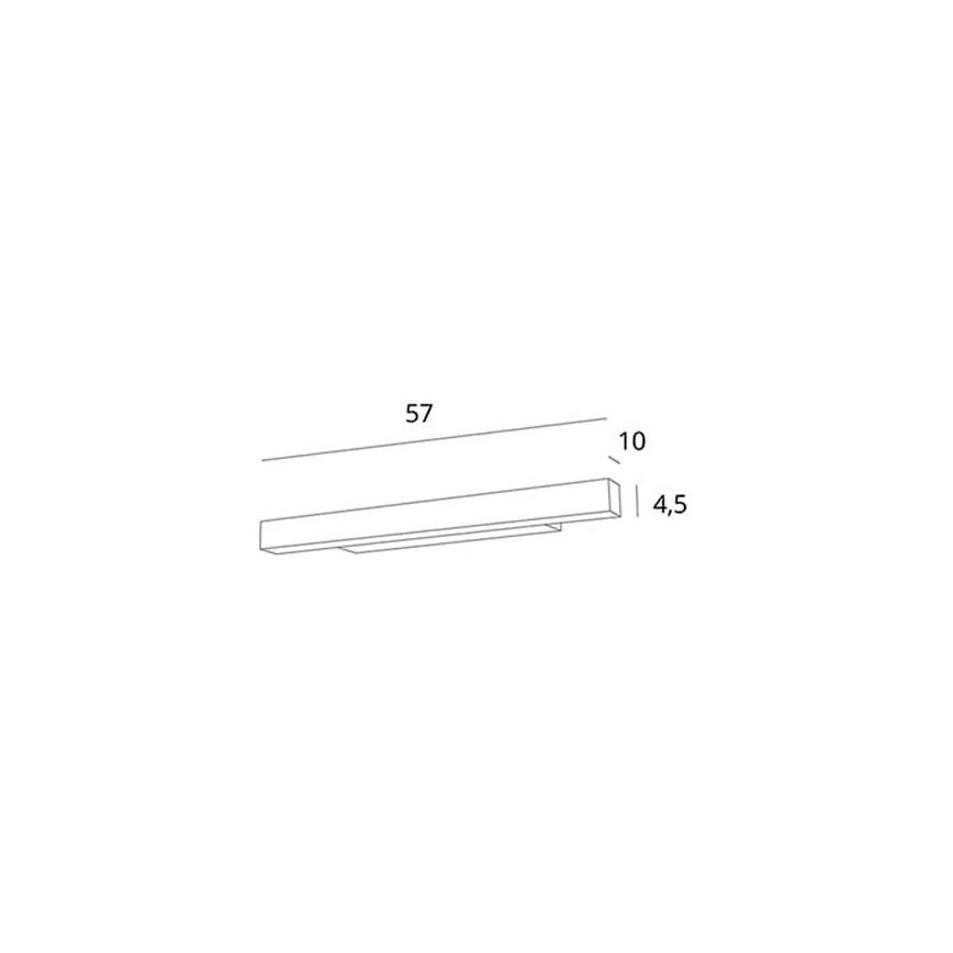 MAXLIGHT W0263 - LED spejlbelysning til badeværelse dæmpbar LINEAR LED/18W/230V 57 cm IP44 hvid