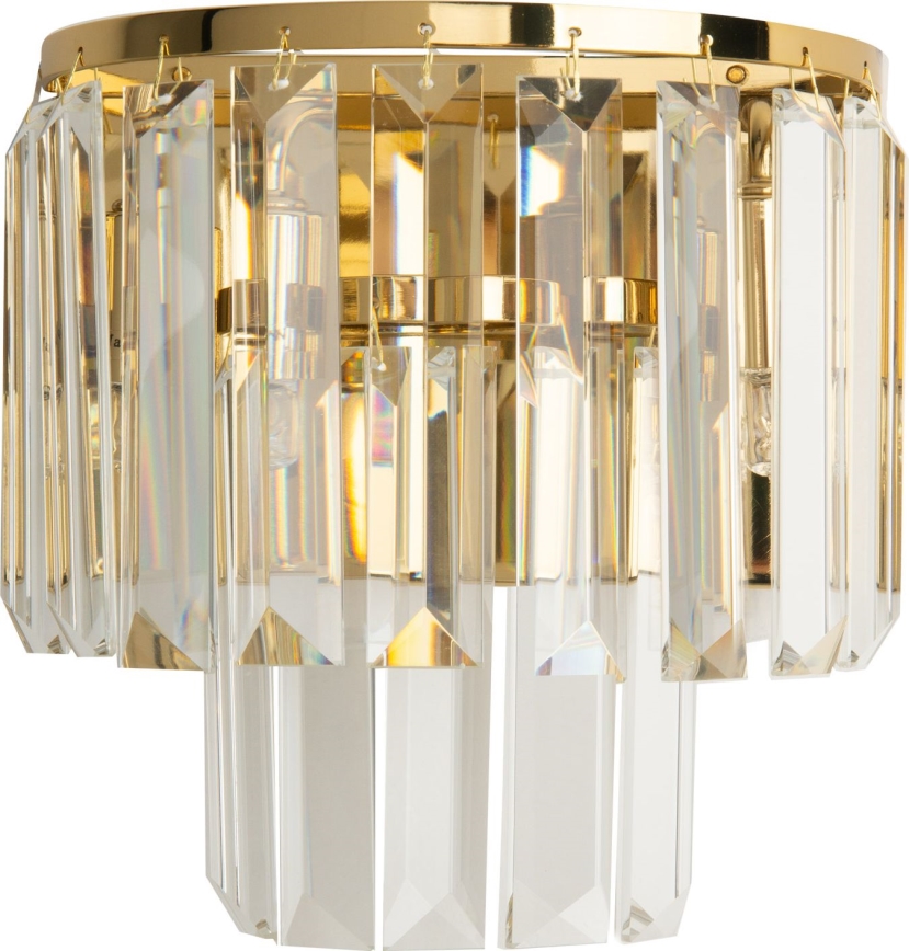 MAXLIGHT W0288 - Væglampe MONACO 2xG9/40W/230V guldfarvet