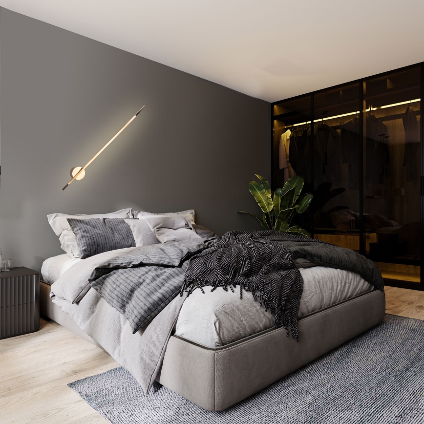 MAXLIGHT W0297 - Udendørs LED væglampe EDDERKOP LED/8,4W/230V IP44 guldfarvet