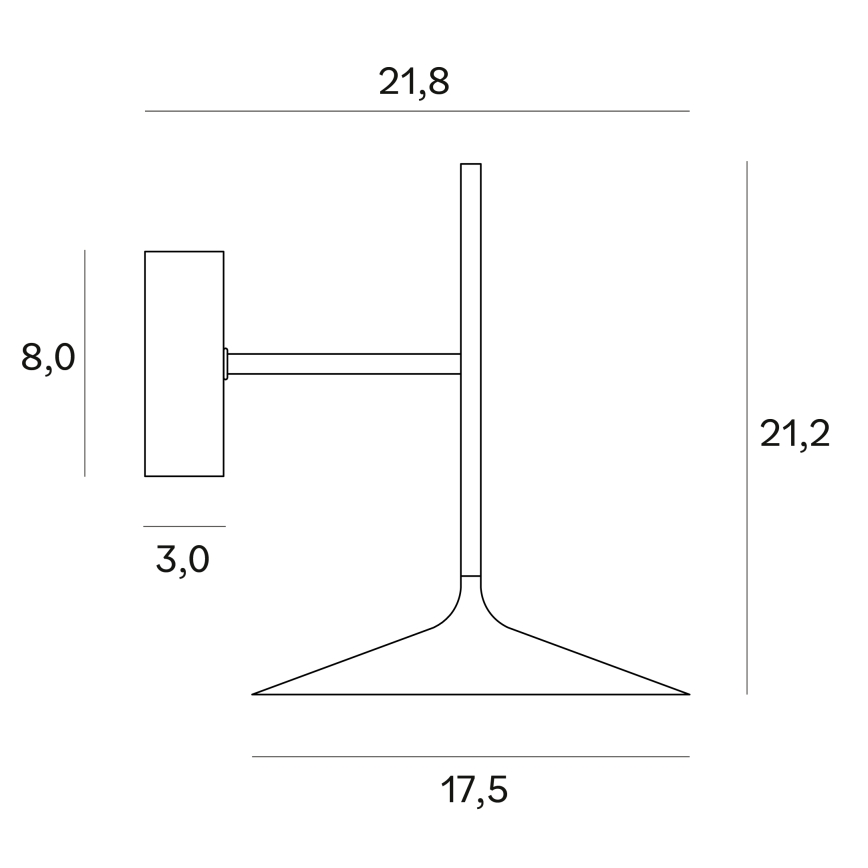 MAXLIGHT W0303 - LED væglampe HANA LED/6W/230V sort