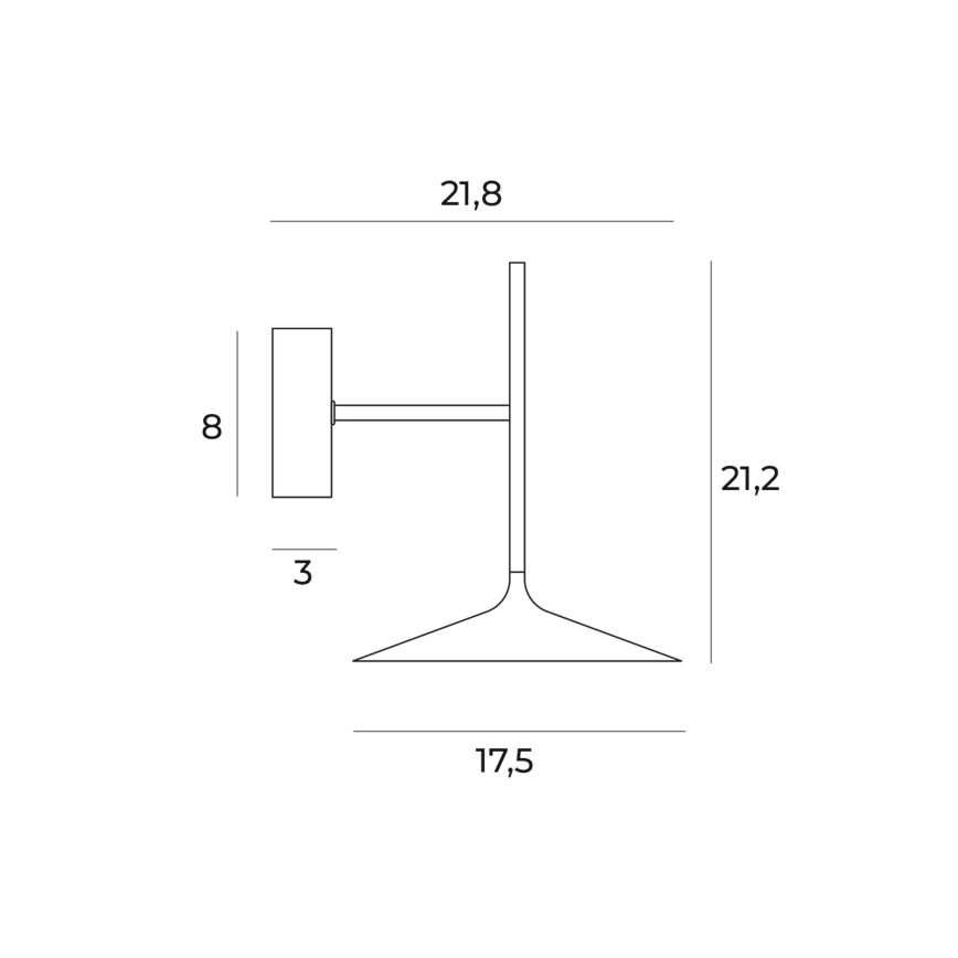 MAXLIGHT W0304 - LED væglampe HANA LED/6W/230V guldfarvet