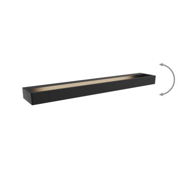 MAXLIGHT W0309 - LED væglampe til badeværelse FLINK LED/18W/230V 60 cm IP44 sort