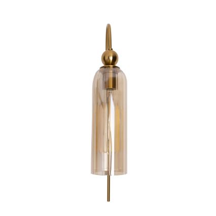 MAXLIGHT W0332 - Væglampe CAMPANILA 1xE27/40W/230V messing/beige