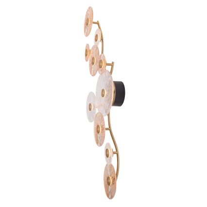 MAXLIGHT W0354 - LED væglampe ALLURE 10xLED/4,3W/230V guldfarvet