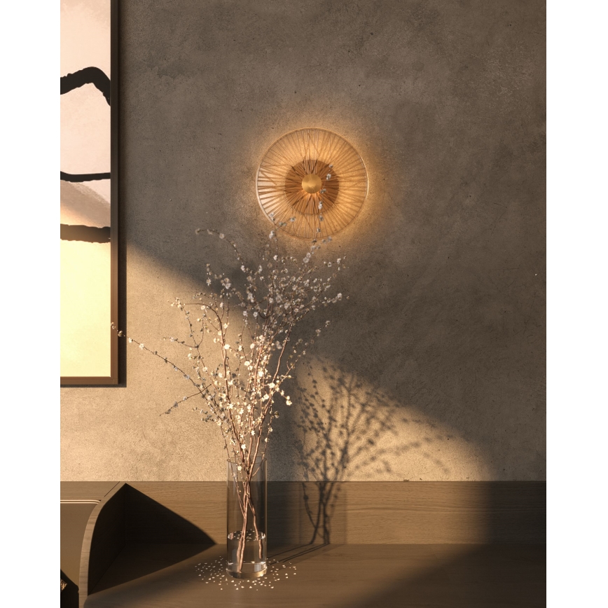 MAXLIGHT W0355 - LED væglampe ALLURE LED/5W/230V diameter 28 cm guldfarvet