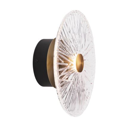 MAXLIGHT W0356 - LED væglampe ALLURE LED/5W/230V diameter 28 cm guldfarvet/transparent