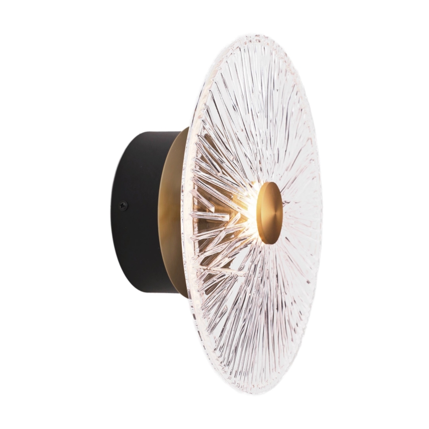 MAXLIGHT W0356 - LED væglampe ALLURE LED/5W/230V diameter 28 cm guldfarvet/transparent