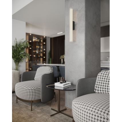 MAXLIGHT W0363 - LED væglampe til badeværelse FAYETTE LED/6W/230V 31 cm IP44 sort
