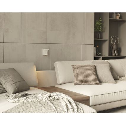 MAXLIGHT W0373 - LED vægspot med trådløs opladning LOFER LED/7W/230V hvid