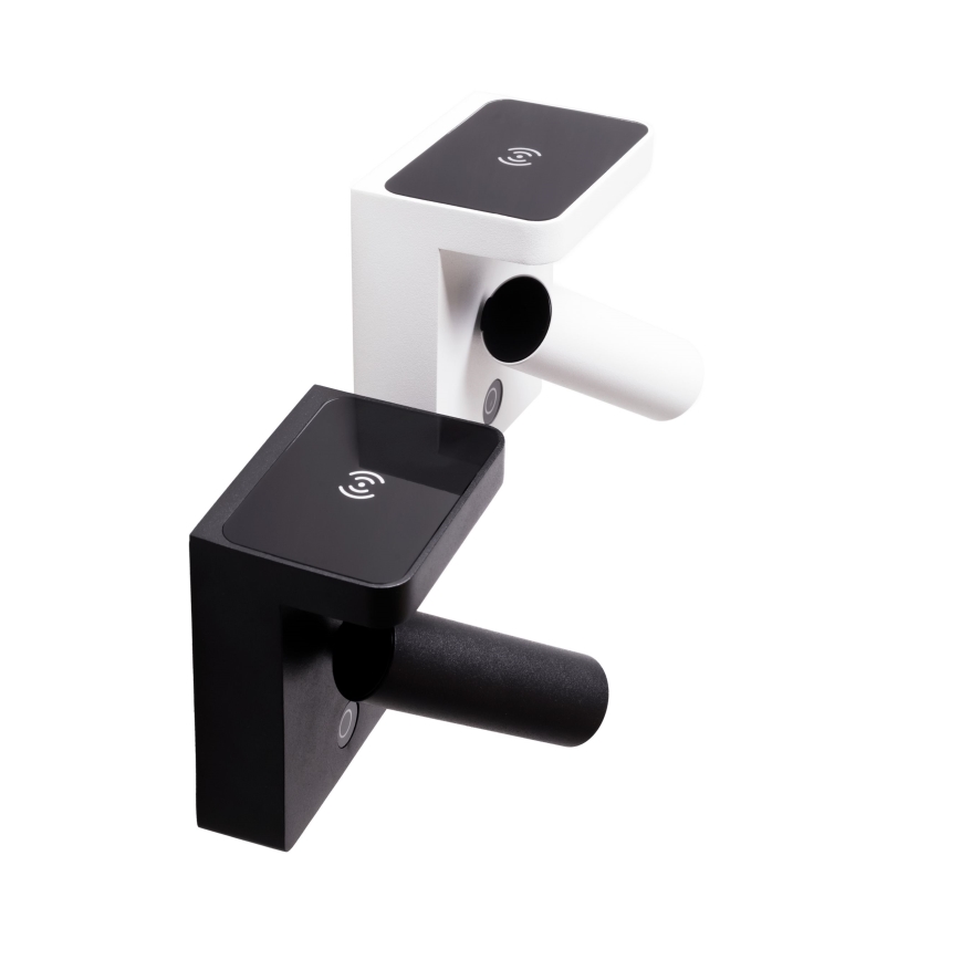 MAXLIGHT W0373 - LED vægspot med trådløs opladning LOFER LED/7W/230V hvid