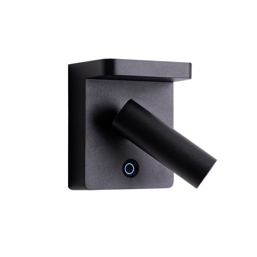 MAXLIGHT W0374 - LED vægspot med trådløs opladning LOFER LED/7W/230V sort