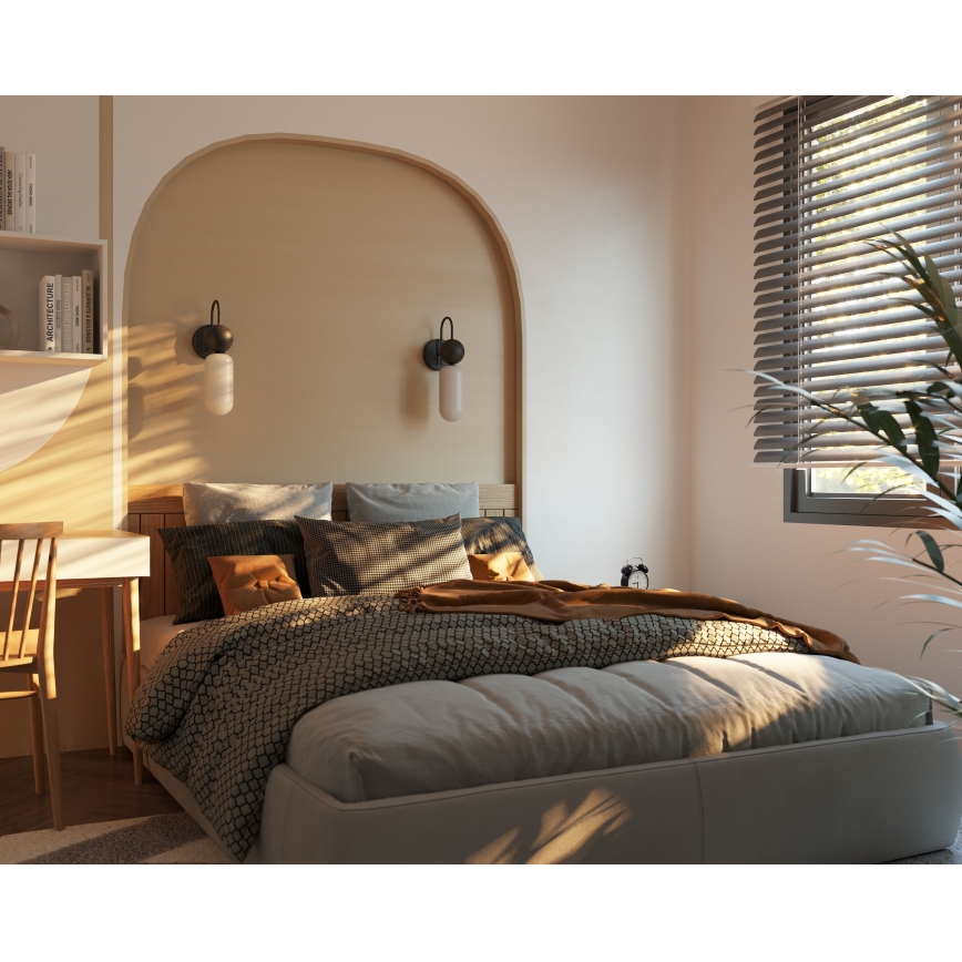MAXLIGHT W0381 - Væglampe ROMA 1xG9/12W/230V sort