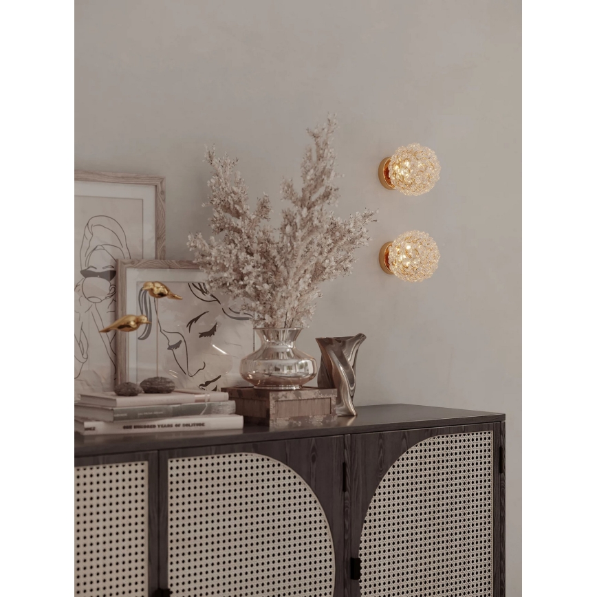 MAXLIGHT W0443 - Væglampe RITA 1xG9/5W/230V guld