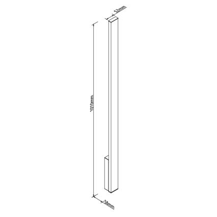 MAXLIGHT W0459 - LED Udendørs vægarmatur KAPRUN LED/12W/230V CRI 93 IP65 sort