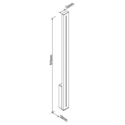 MAXLIGHT W0460 - LED udendørs væglampe MOENA LED/15W/230V CRI 93 IP65 sort